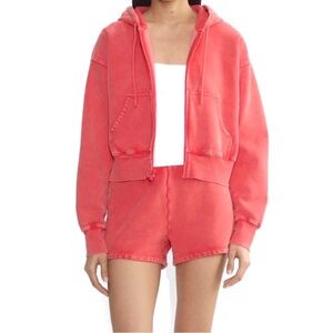 Aritzia Cozy Sweatfleece Boyfriend Boxy Zip Hoodie